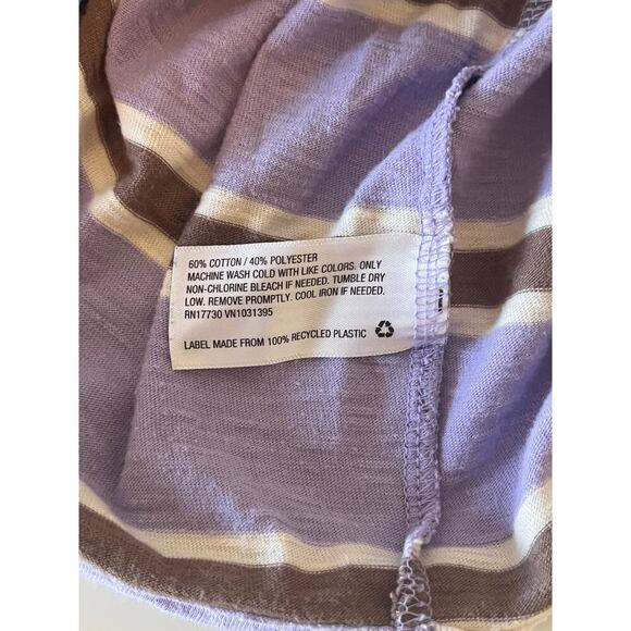 Wild Fable Striped Long Sleeved Crop Shirt - Picture 7 of 8